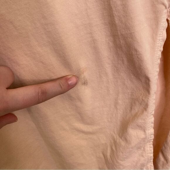 THEORY Muscle Relaxed Fit T-shirt Dress in Rose Quartz Peach Size XS - Picture 5 of 6